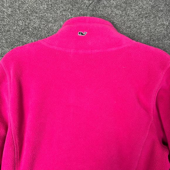 Vineyard Vines Jacket Women Sz M Pink Full‎ Zip Long Sleeve Fleece - Picture 3 of 9